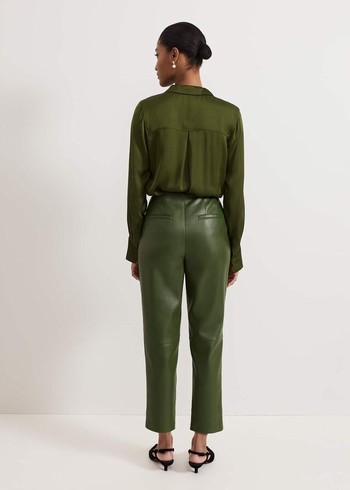 Phase Eight Mya Pu Crop Trousers Green Australia | MV2745610